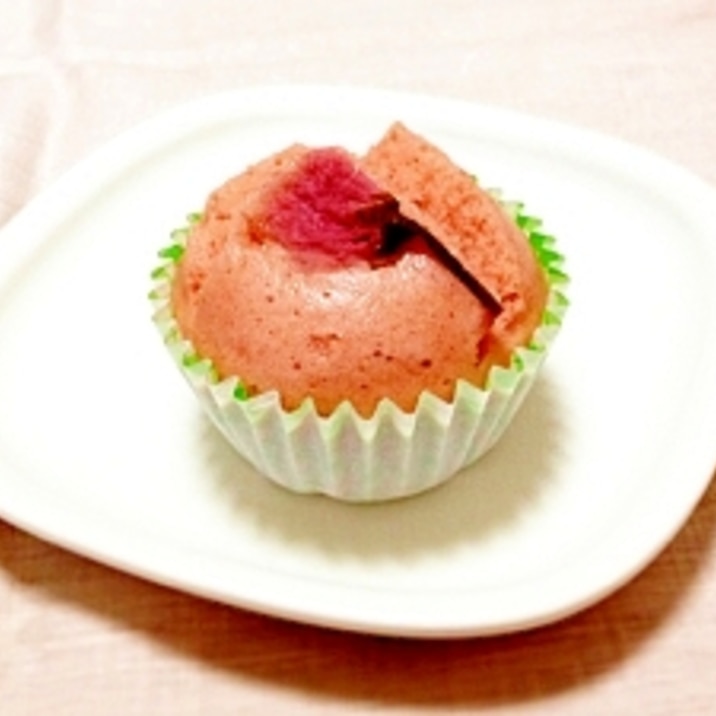 春のお菓子 塩麹餡入りさくら蒸しパン レシピ 作り方 By Kinoko Mama 楽天レシピ